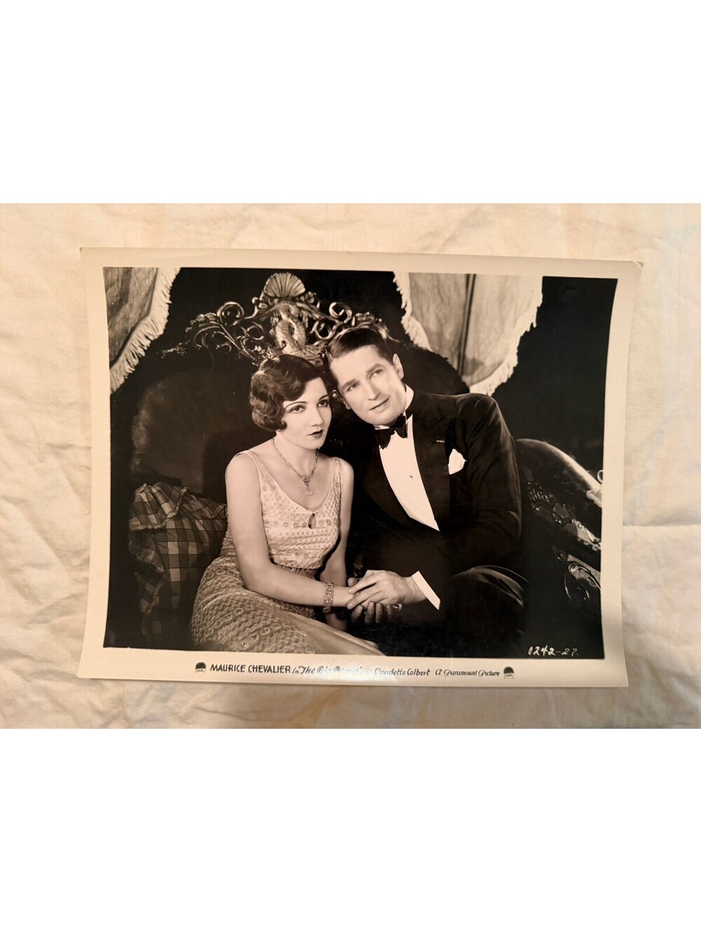 1930 THE BIG POND Original Movie Still MAURICE CHEVALIER Claudette Colbert 8x10